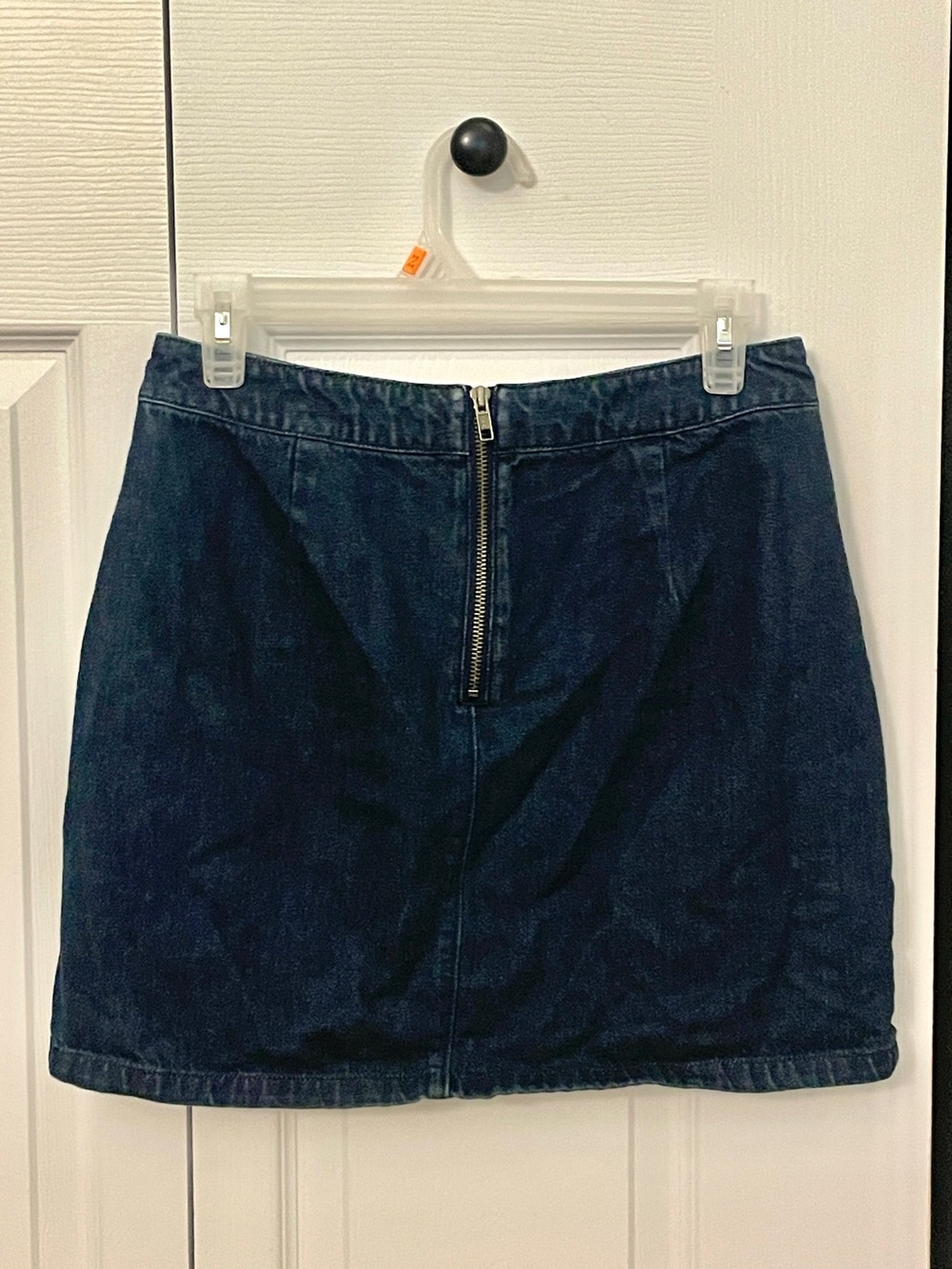 Old Navy Dark Blue Denim Mini Skirt with Front Zip
